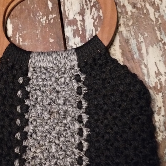 handmade hand knitted purse - Picture 5 of 8